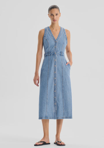 Hendrix Denim Dress Light Blue