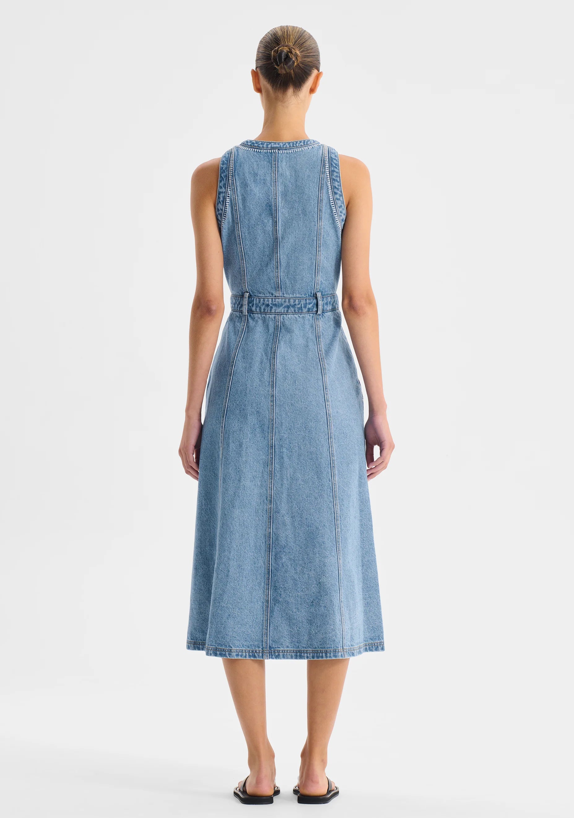 Hendrix Denim Dress Light Blue