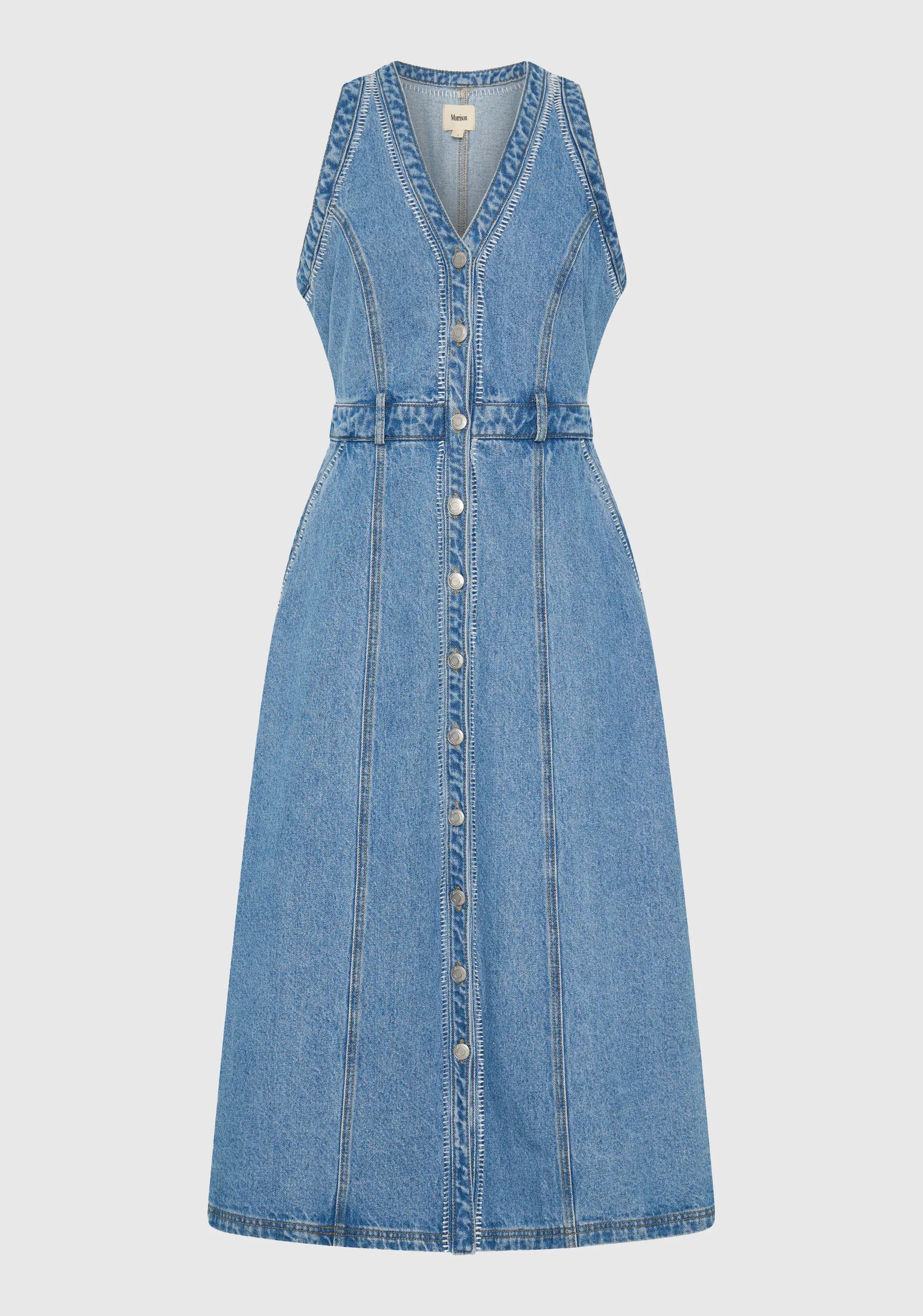Hendrix Denim Dress Light Blue