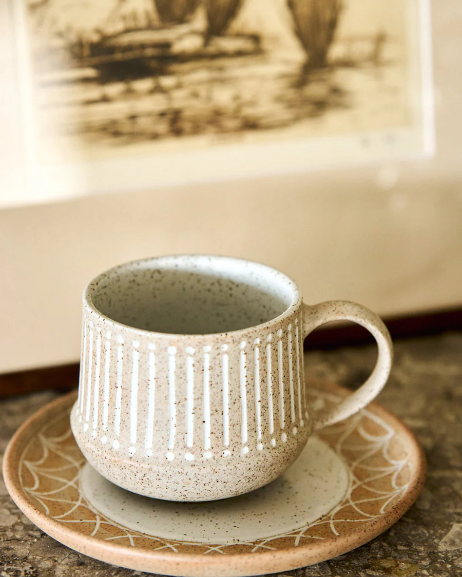Set of 3 Mugs / Natural Entertainer - Etching