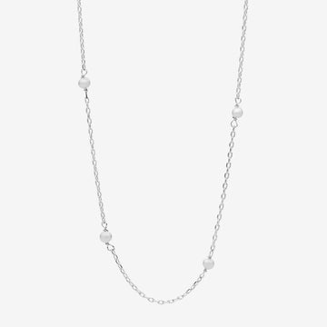 Lilibet Silver Pearl Necklace