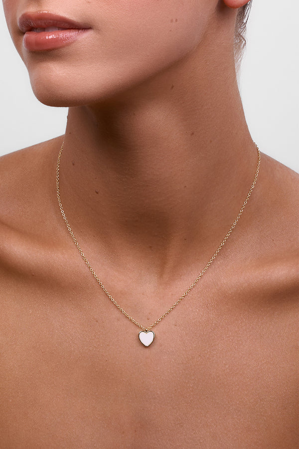 Myra Heart Necklace Rose Gold