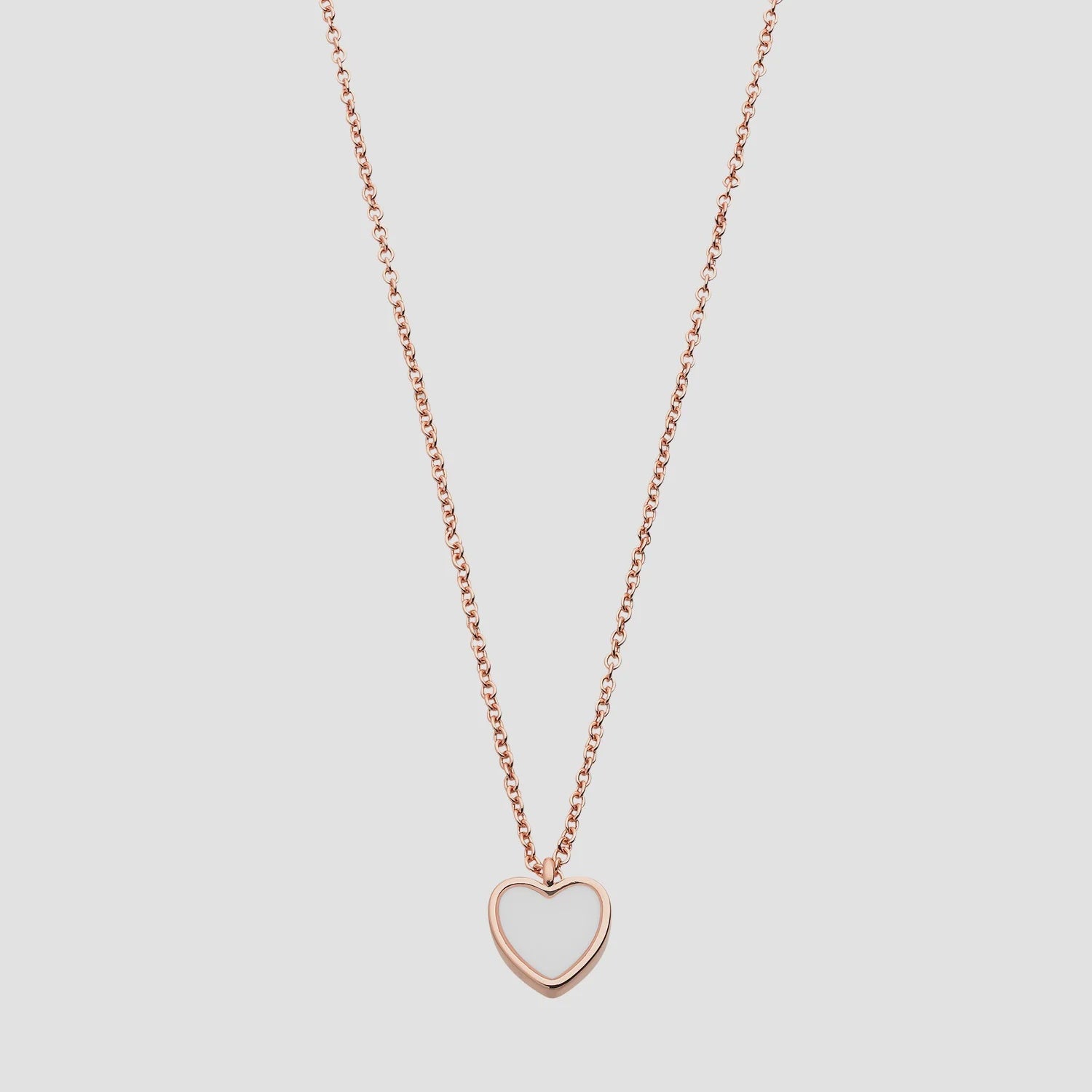 Myra Heart Necklace Rose Gold