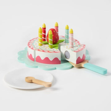 Wooden Birthday Cake