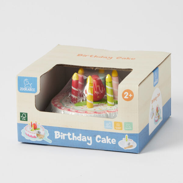 Wooden Birthday Cake