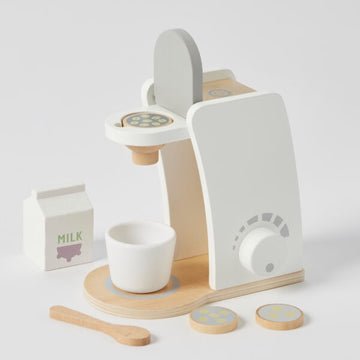Wooden coffee machine