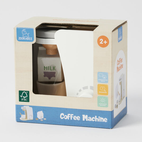 Wooden coffee machine