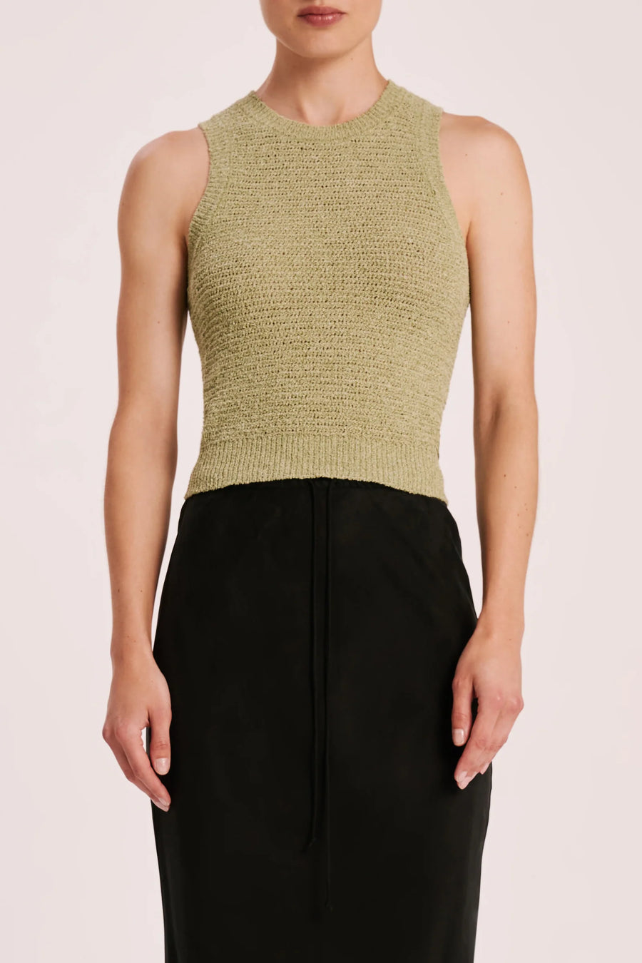 Ember Knit Tank in Lime