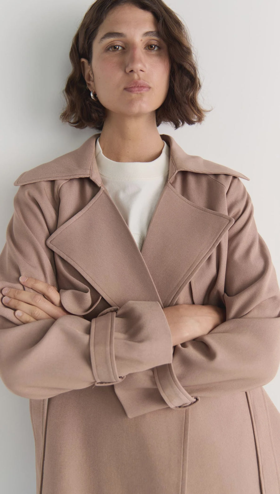 Olea Crop Tie Waist Coat