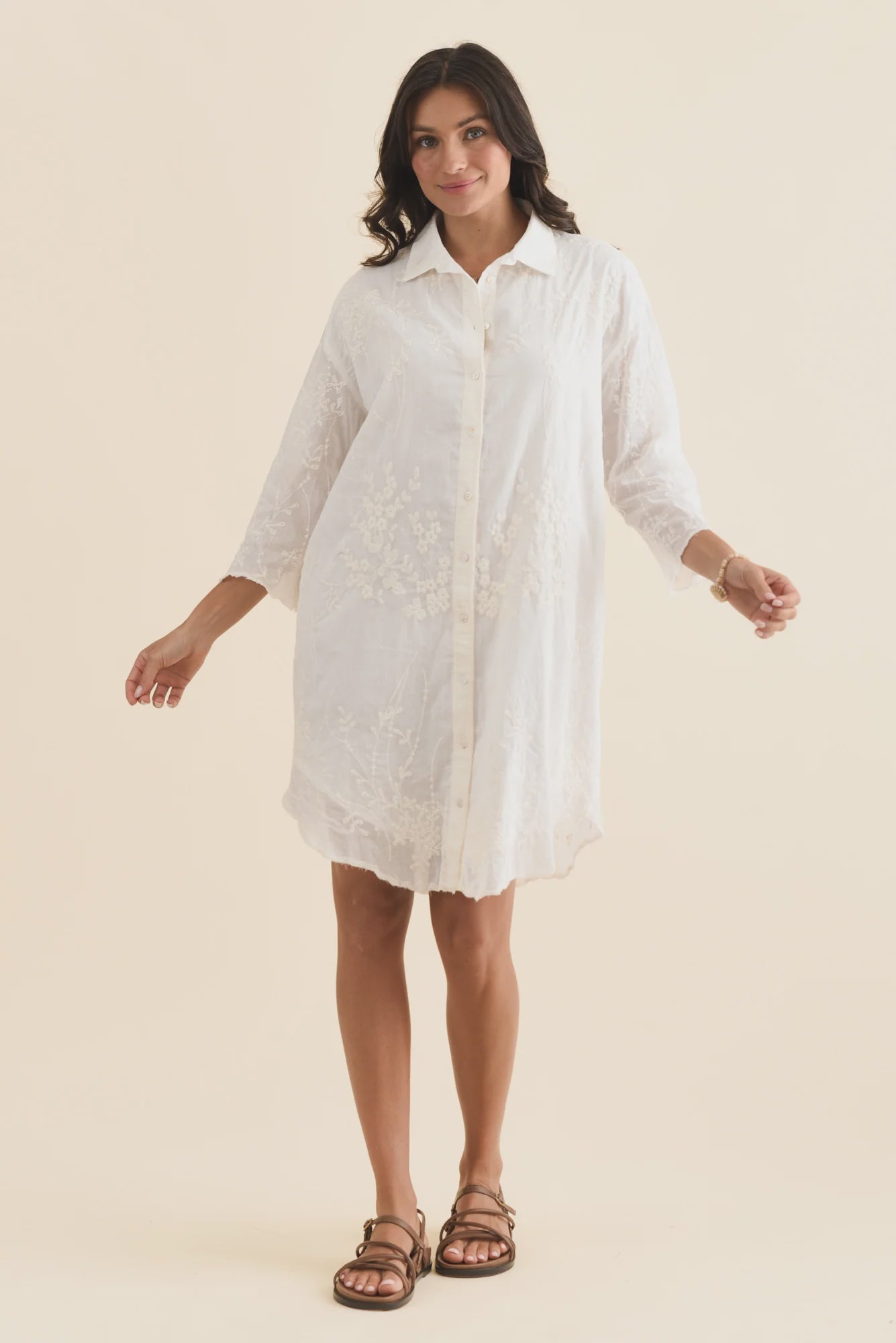 Offredo Shirt Dress White