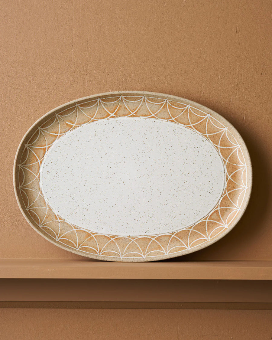 Oval Platter / Natural Entertainer - Etching