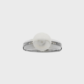 Piper Freshwater Pearl Ring Silver