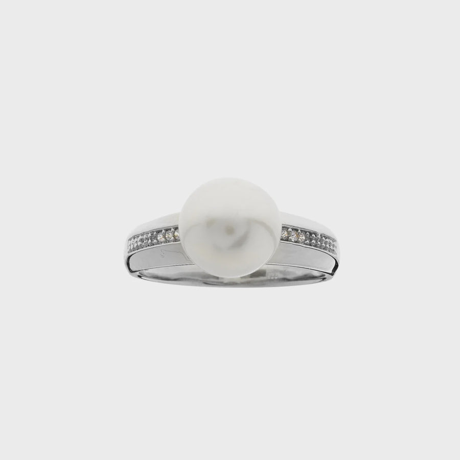 Piper Freshwater Pearl Ring Silver