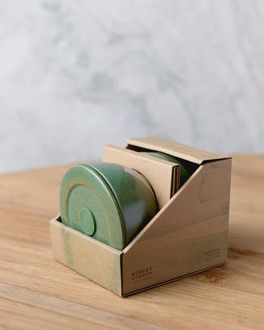 The Wanderer Green Dipped Set of 2 Containers