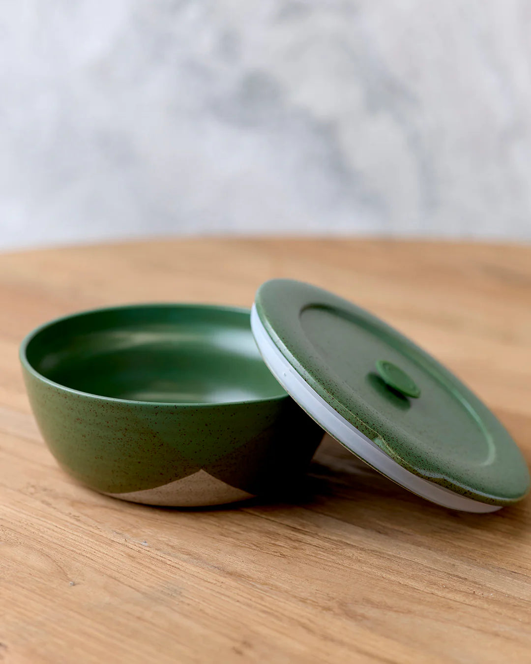 The Wanderer Green Bowl with Lid