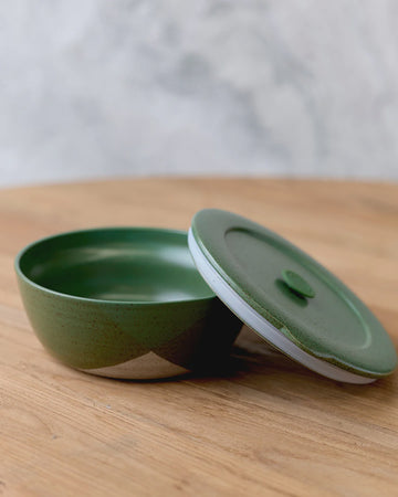 The Wanderer Green Bowl with Lid