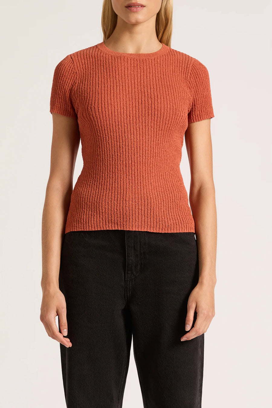 Perez Knit Top Rose