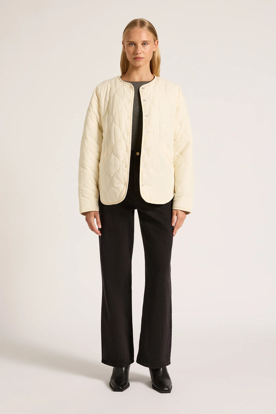 Nude Lucy Shiva Quilted Jacket Cloud