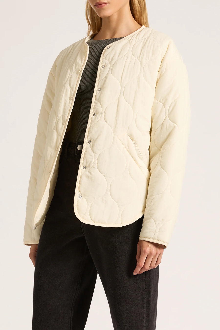 Nude Lucy Shiva Quilted Jacket Cloud