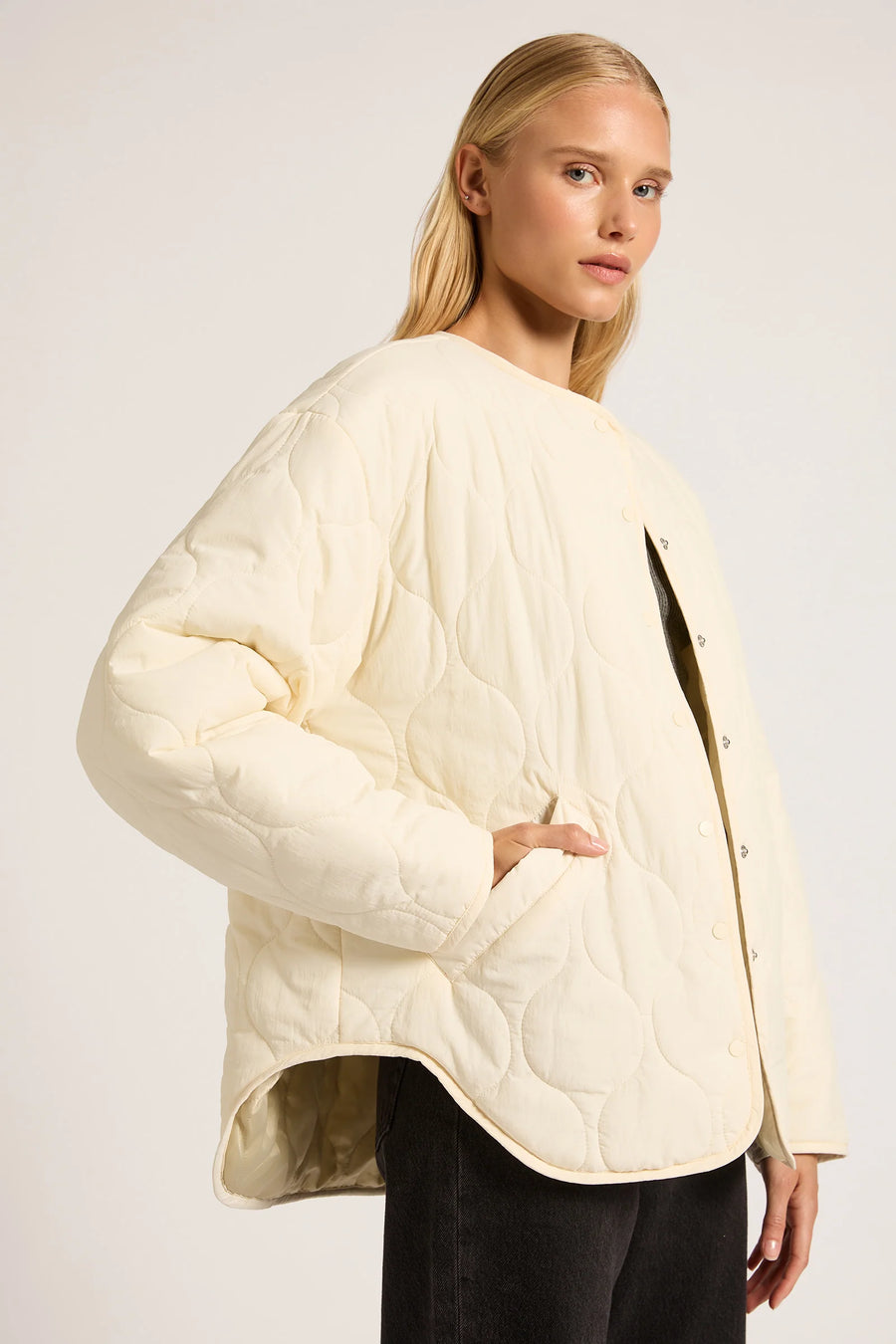 Nude Lucy Shiva Quilted Jacket Cloud