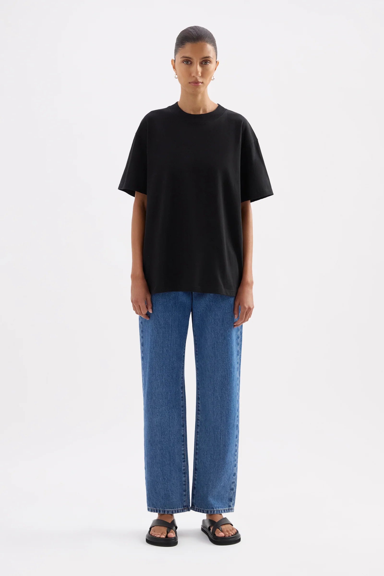 Organic Boyfriend Tee Black