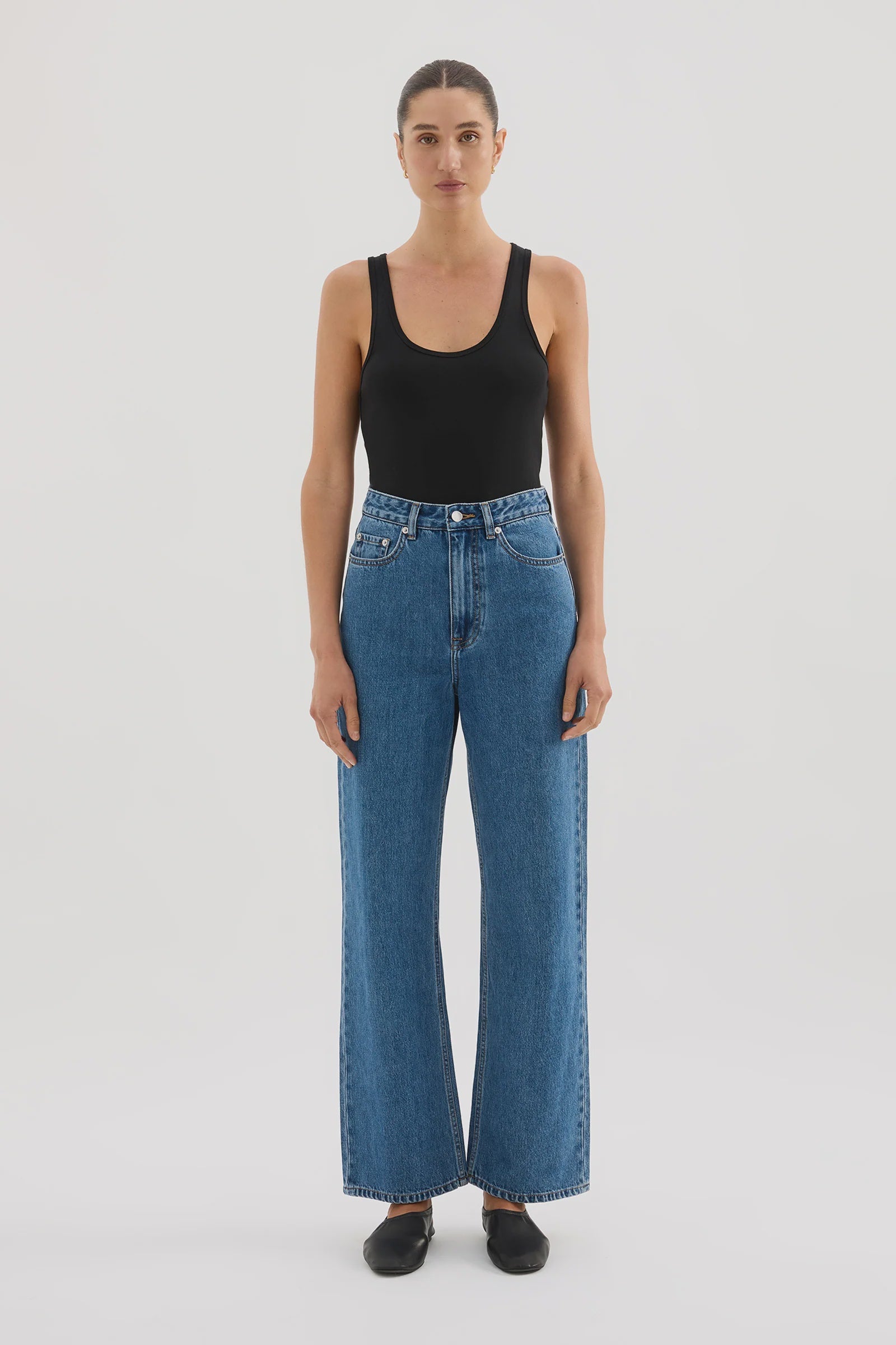 Organic Relaxed Leg Jeans Royal Blue