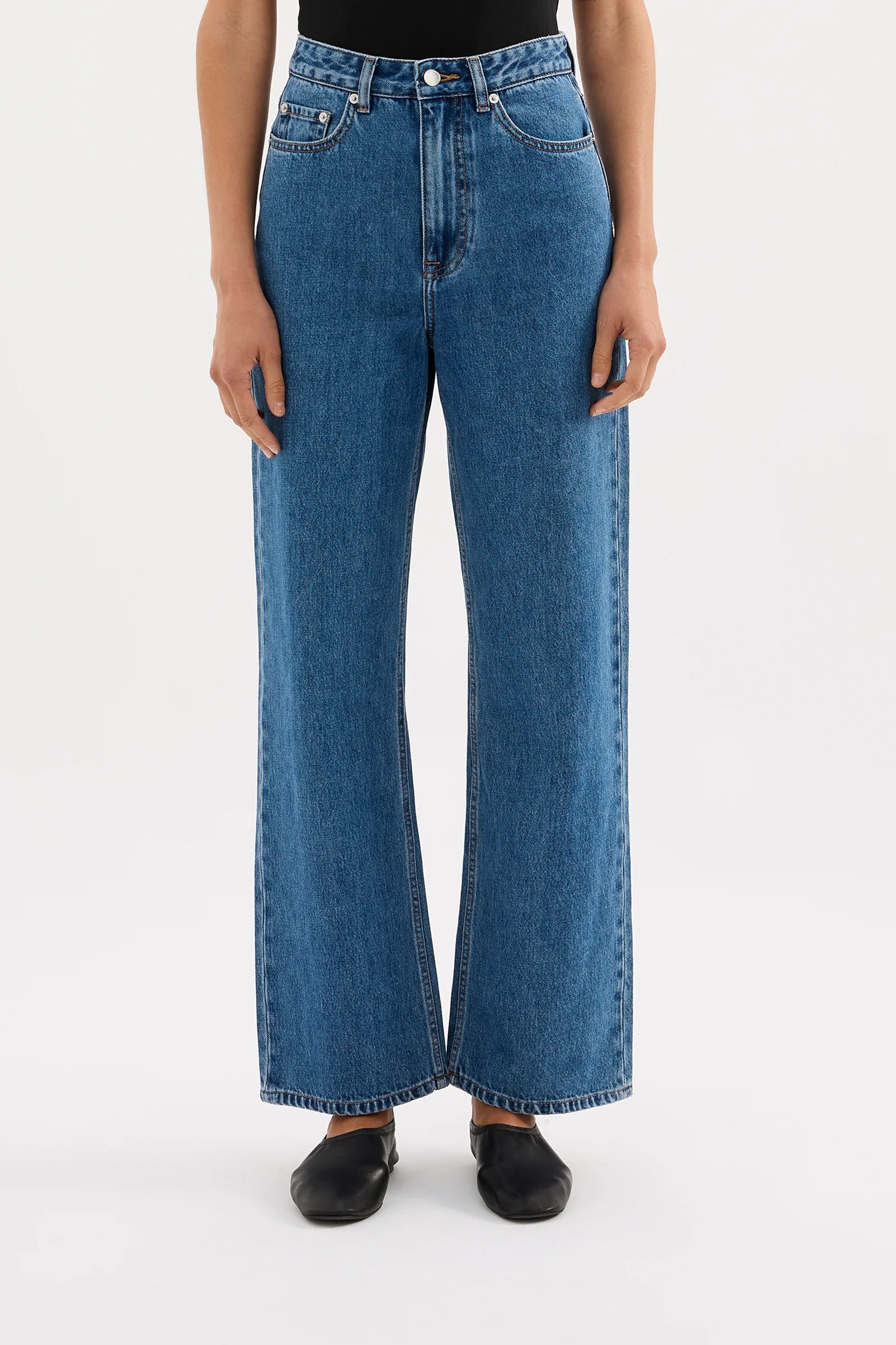 Organic Relaxed Leg Jeans Royal Blue