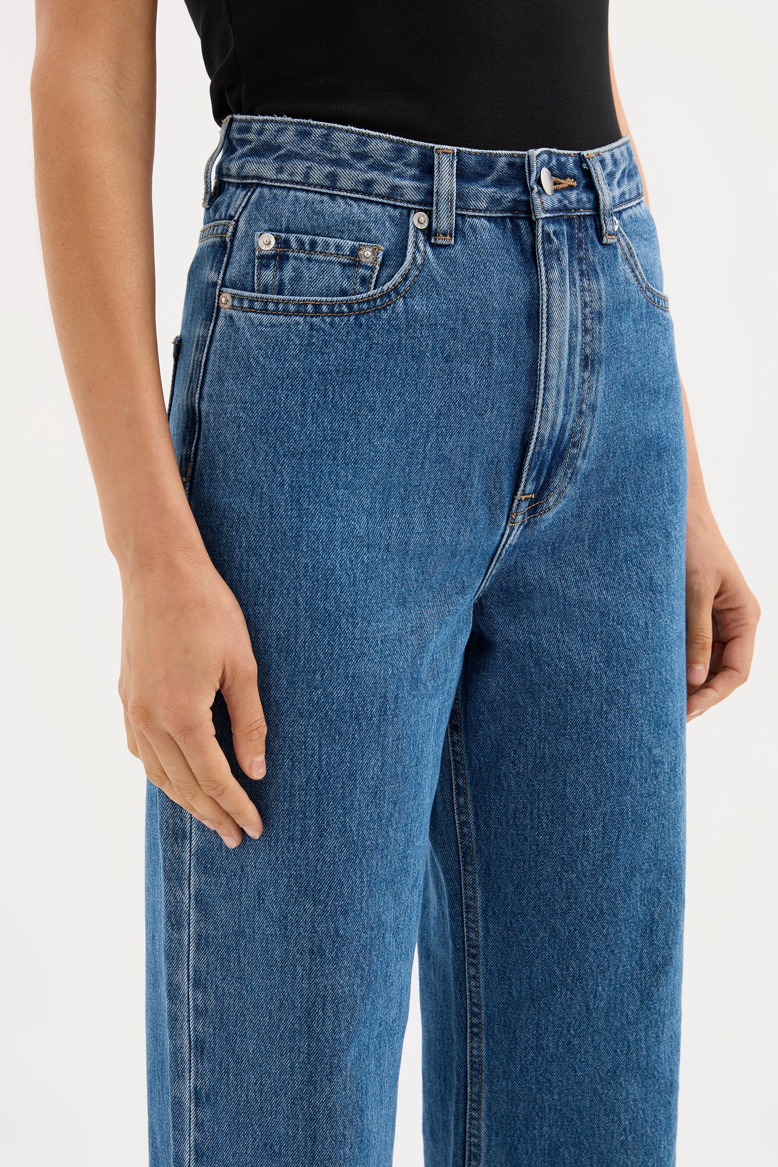 Organic Relaxed Leg Jeans Royal Blue