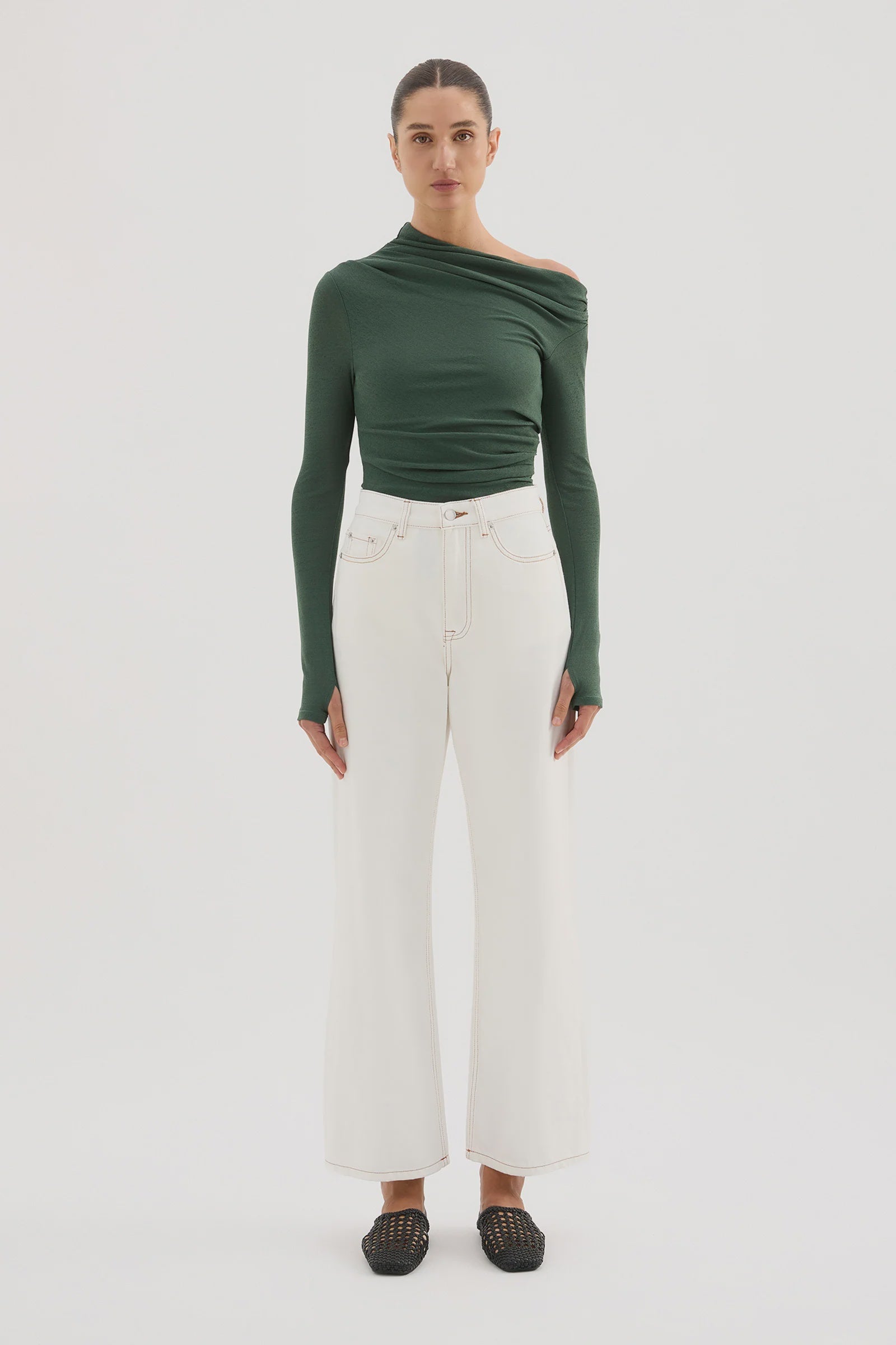 Rue Mesh Long Sleeve Top