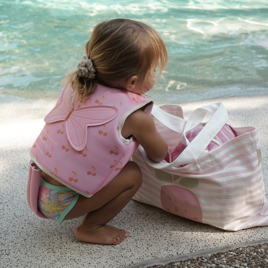 Kids Swim Vest Cotton Candy Cherry Size 3-6