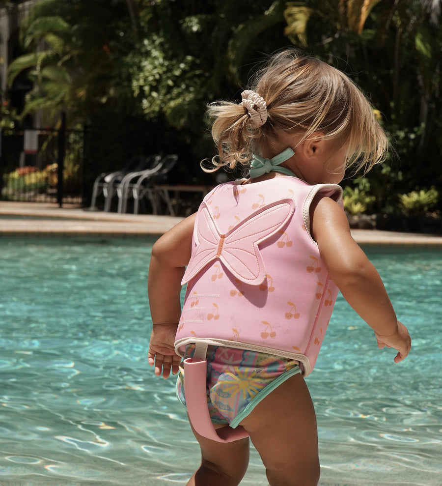 Kids Swim Vest Cotton Candy Cherry Size 3-6