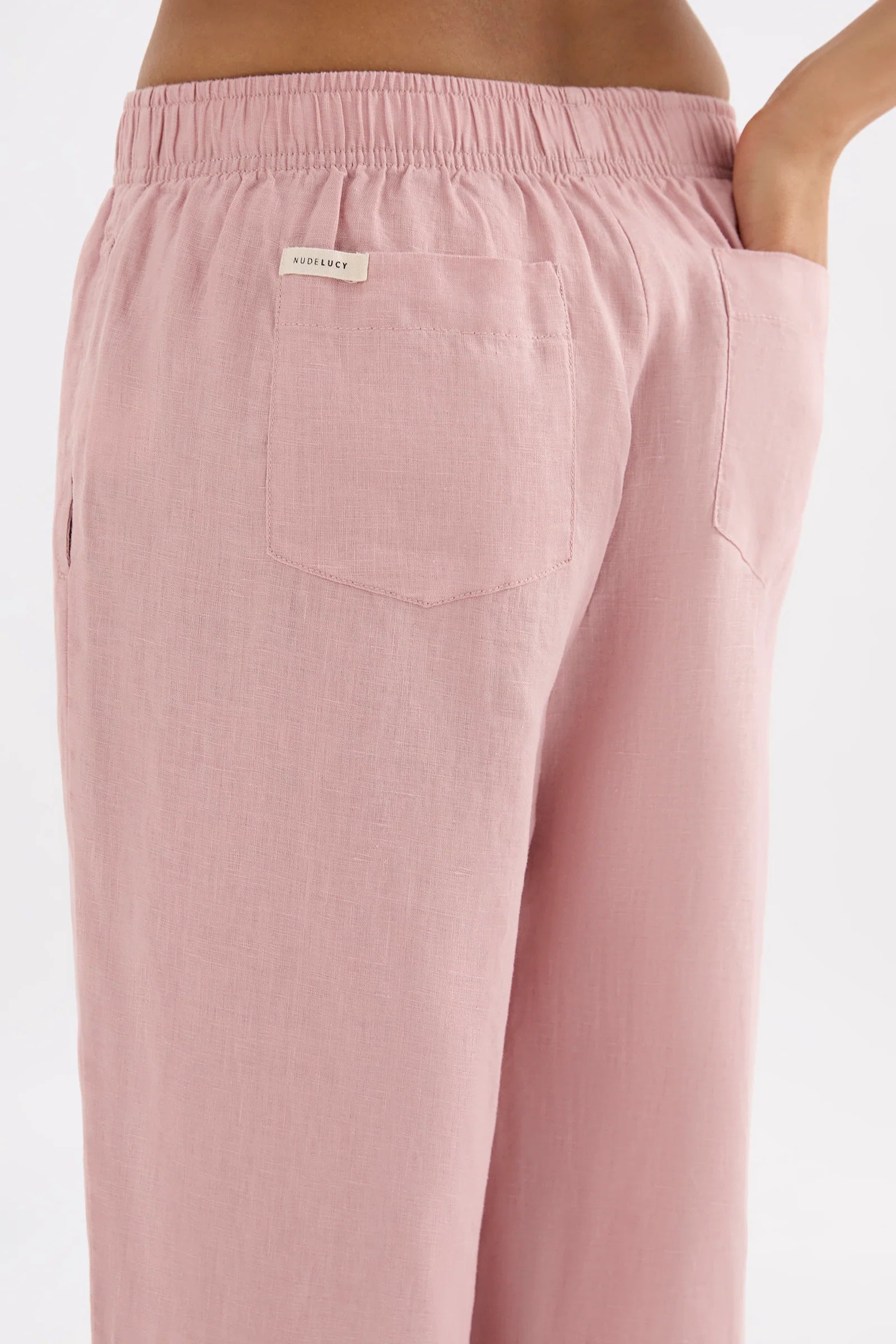 Lounge French Linen Crop Pant
