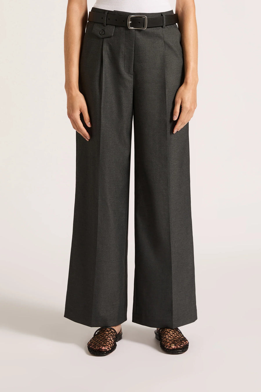 Dakota Tailored Pants in Charcoal