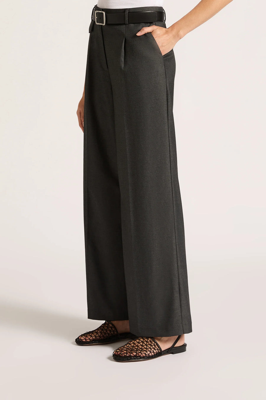 Dakota Tailored Pants in Charcoal