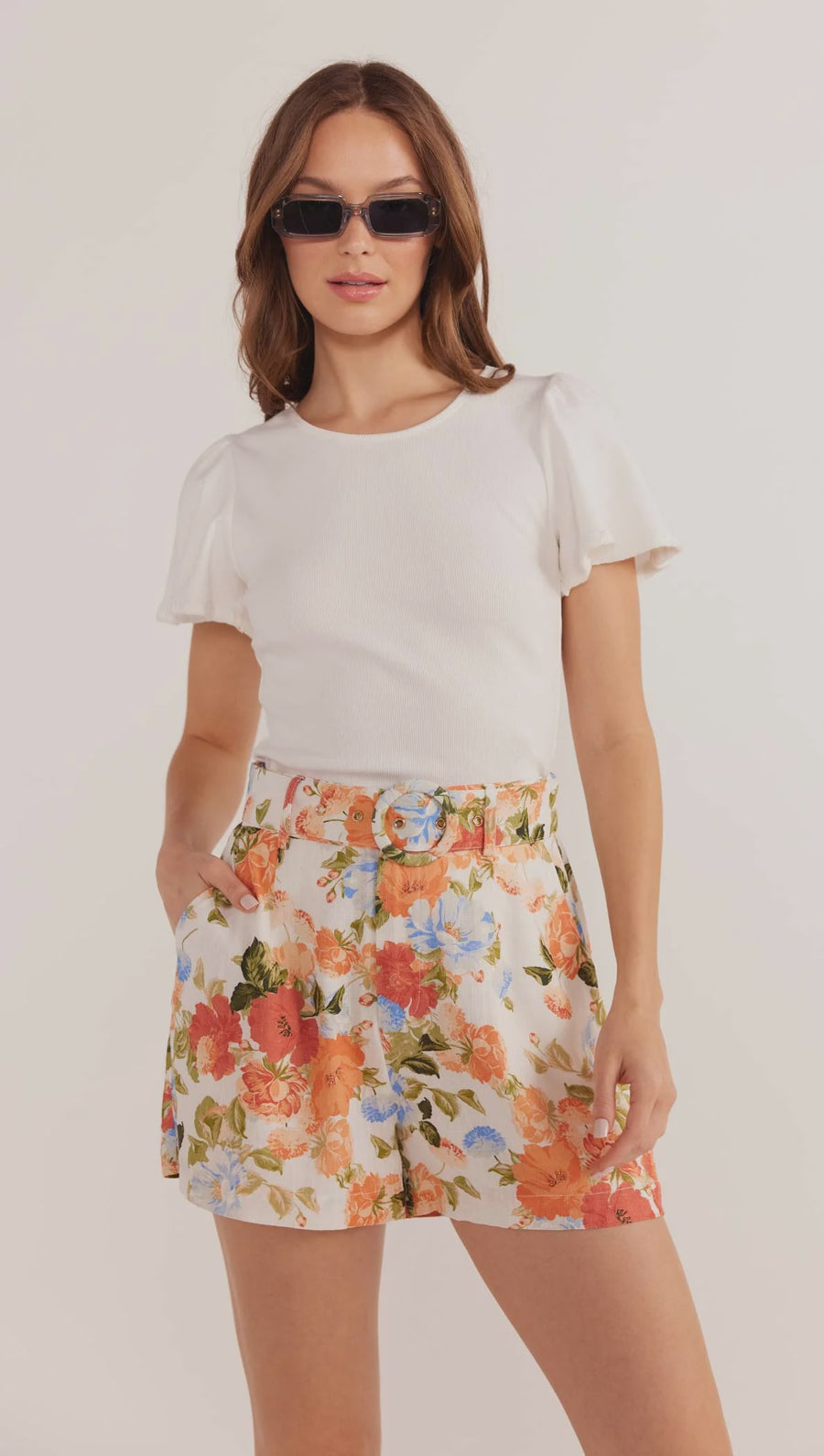 Odette Flutter Sleeve Top