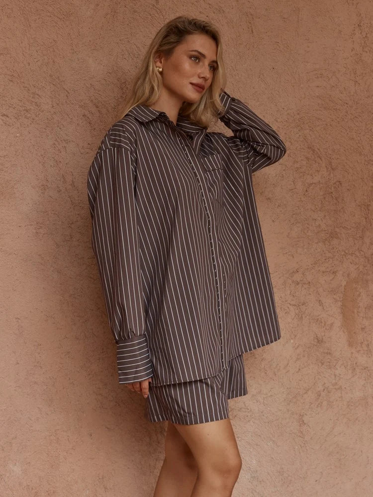 Marty Piped Stripe Shirt