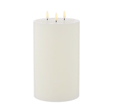 Hughe Flickering LED Pillar Candle - 25cm