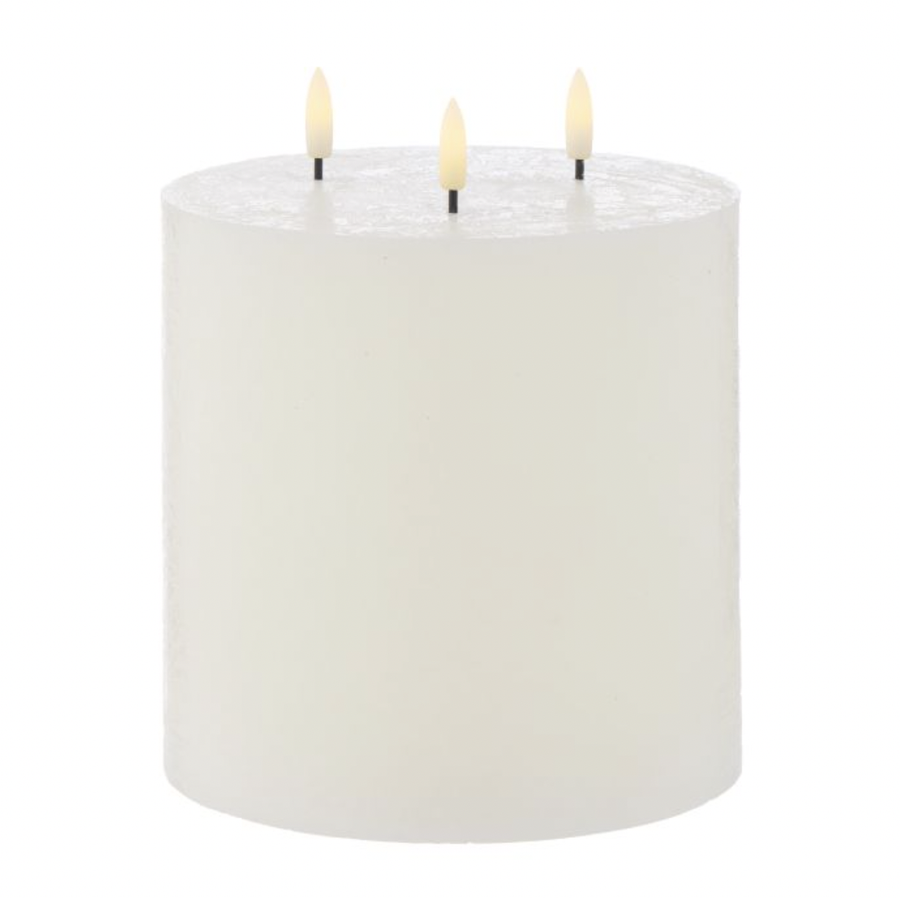 Hughe LED Flickering Pillar Candle - 15cm