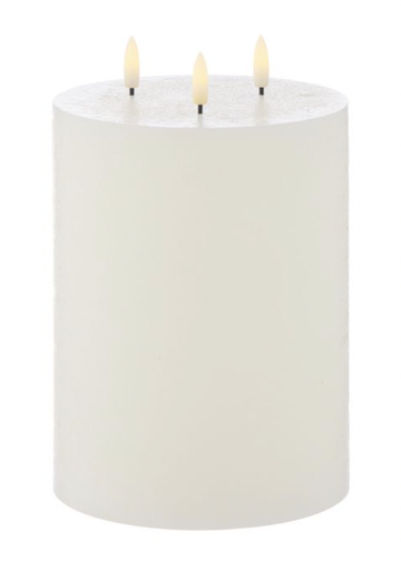 Hughe Flickering LED Pillar Candle - 20cm
