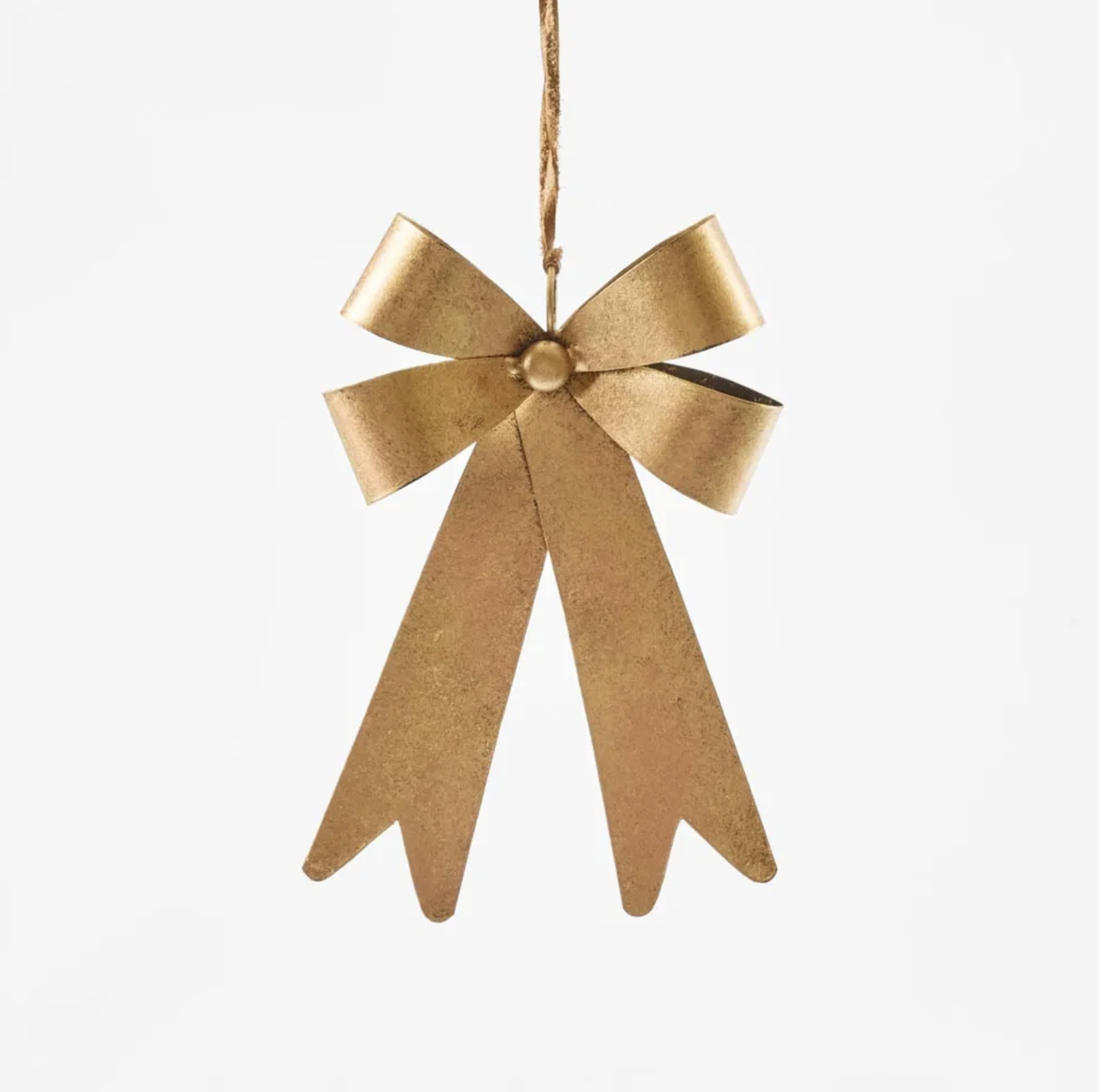 Brass Bow Tree Decoration