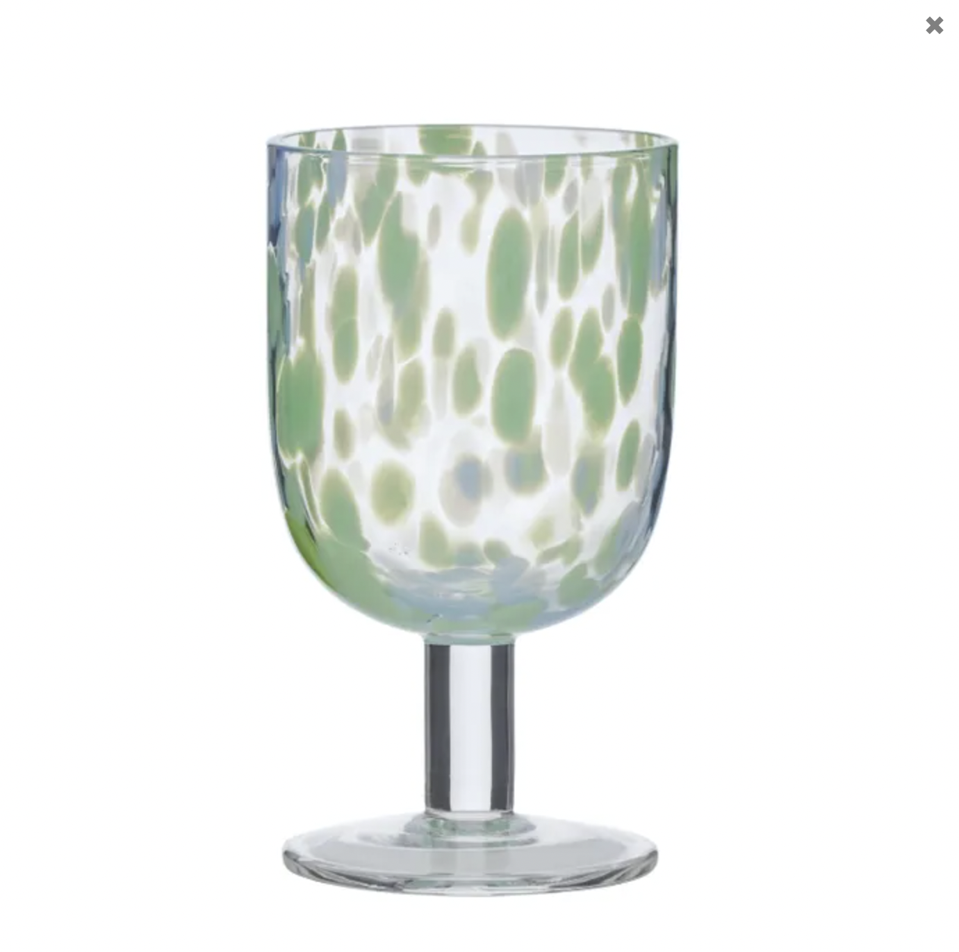 Freckle Glass Goblet