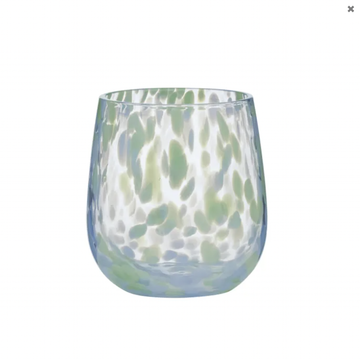 Freckle Glass Tumbler Green
