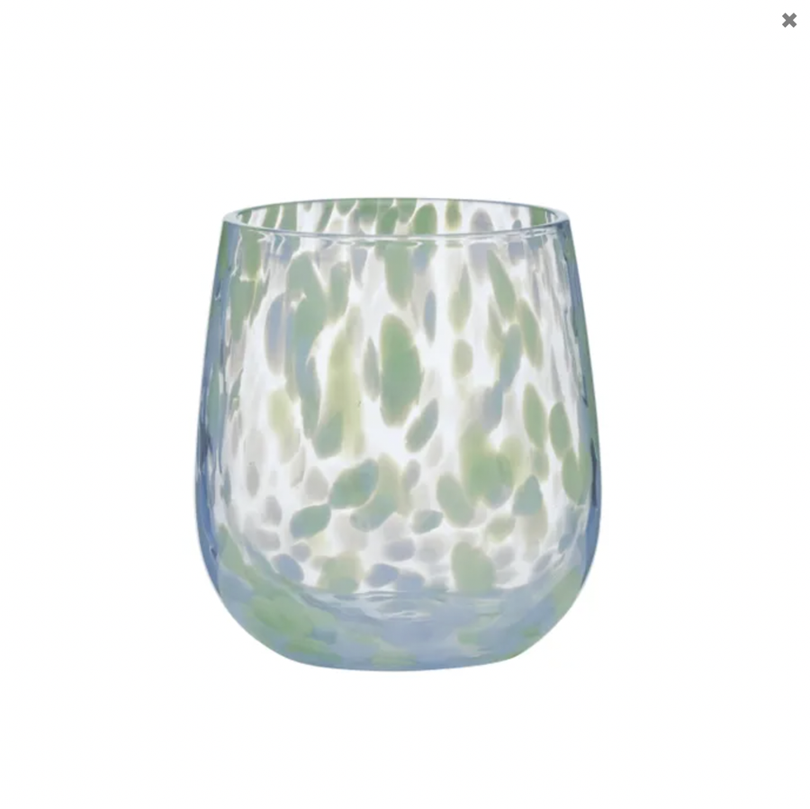 Freckle Glass Tumbler Green