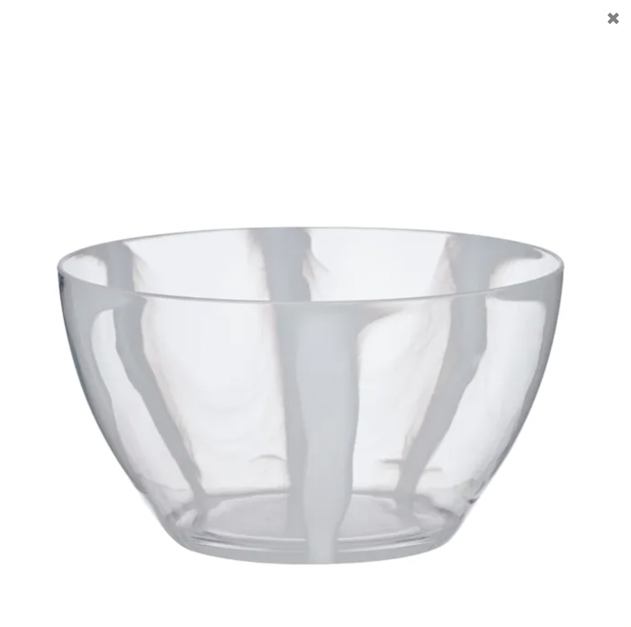 Cabana Acrylic Bowl White