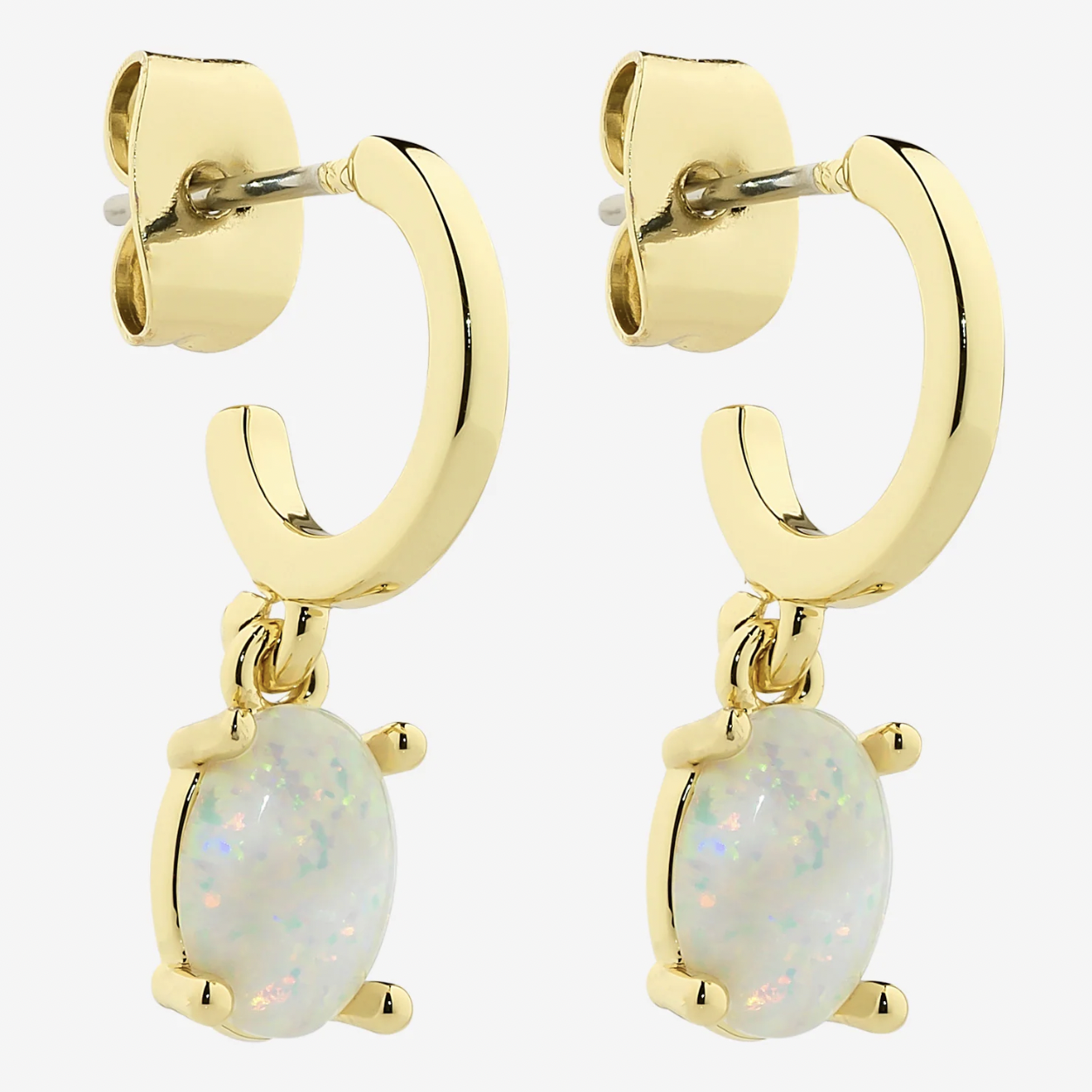Emery Gold Opal Drop Earring