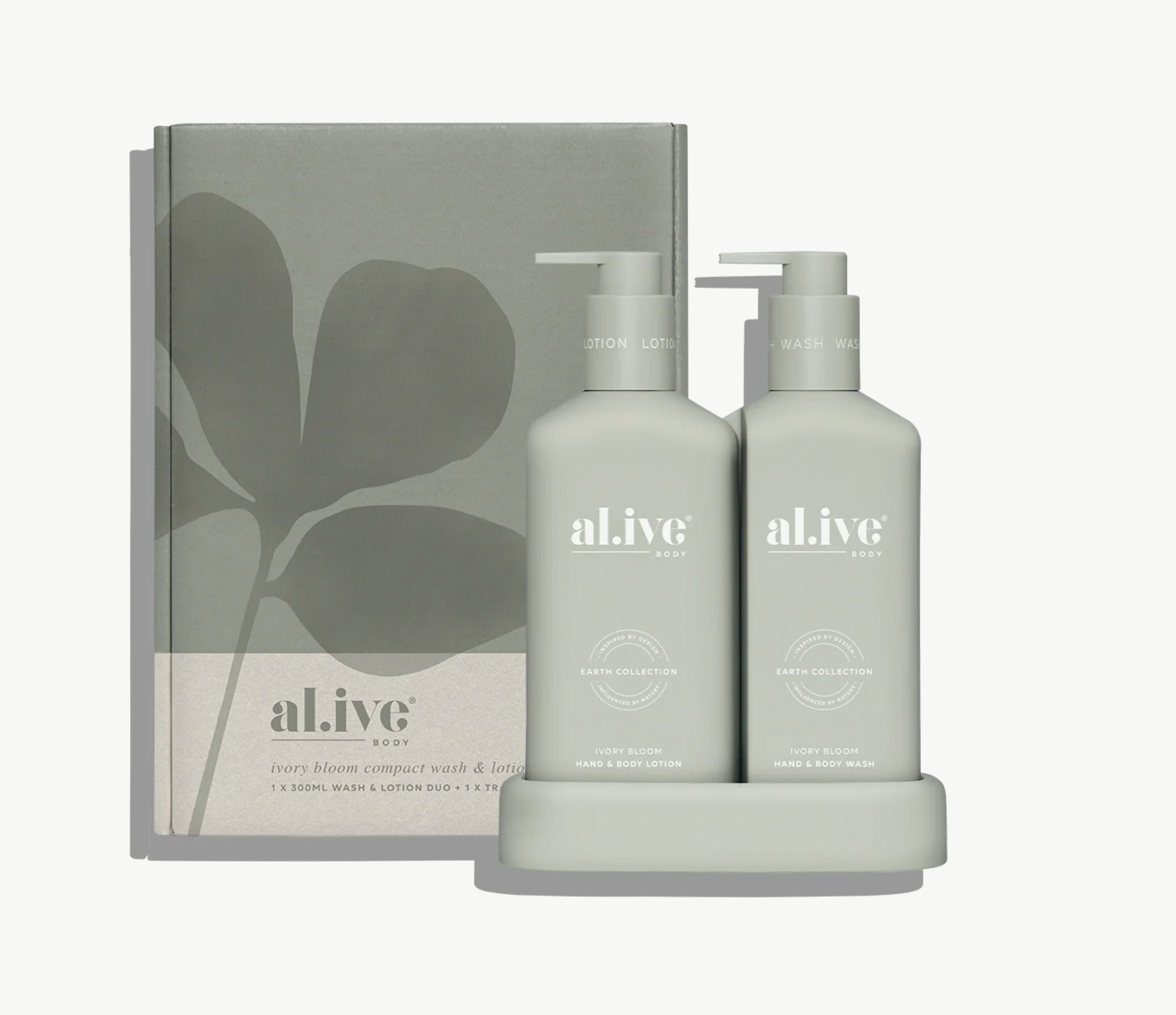 Compact Bathroom Duo - Ivory Bloom