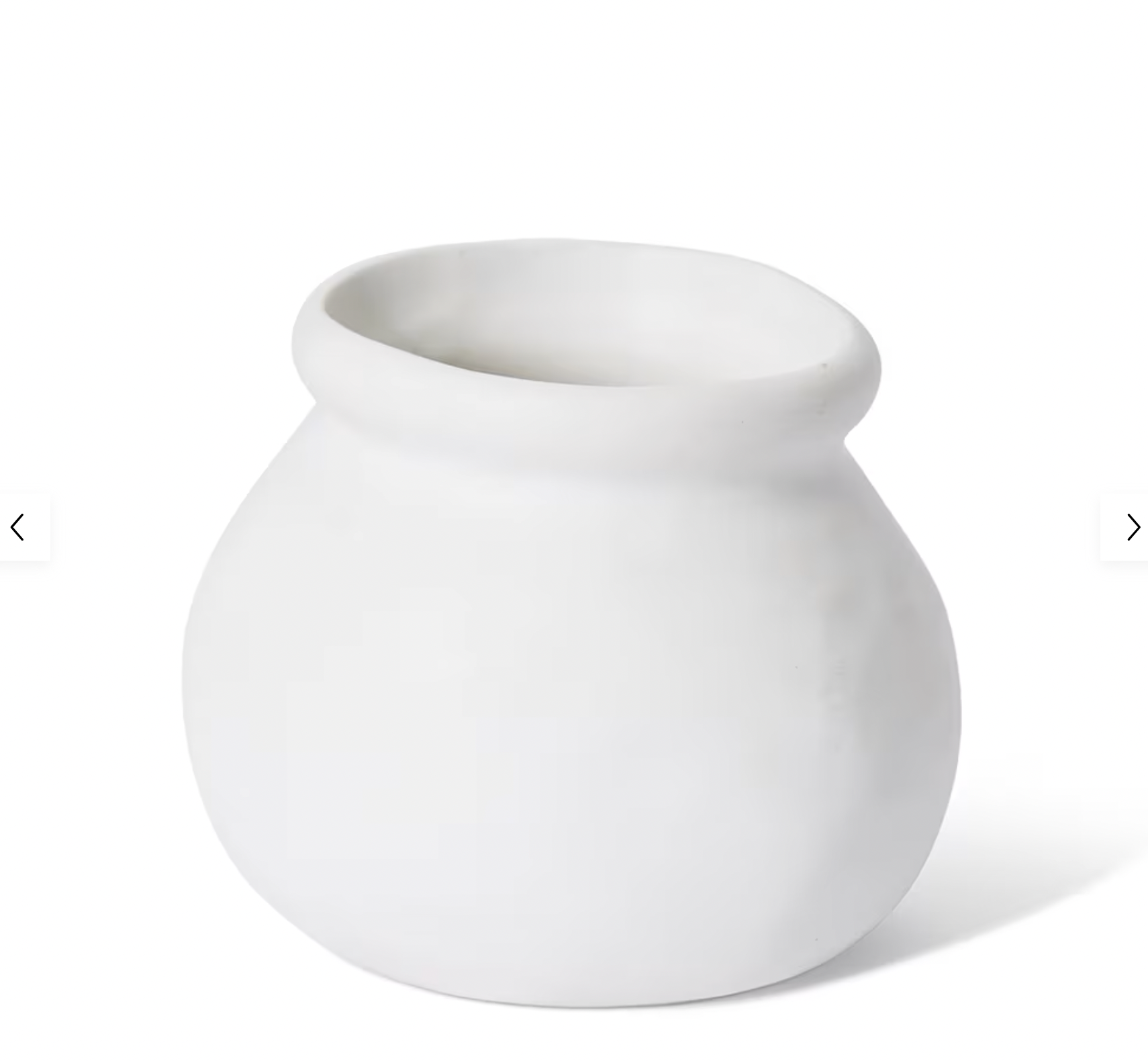 Nakano Round Vase White Small