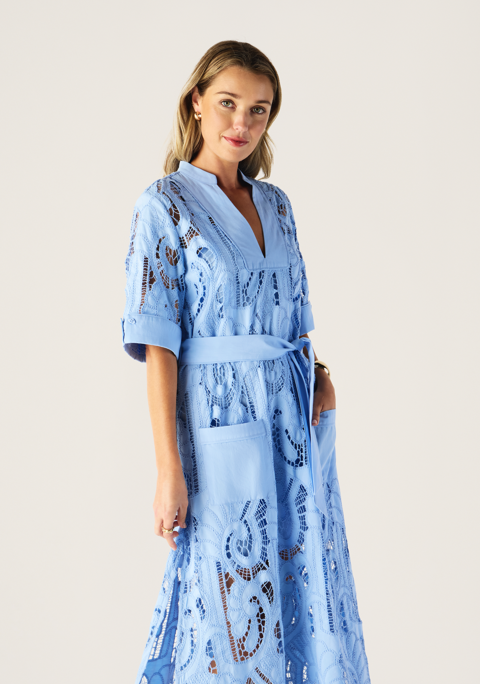 Marbella Shift Dress Cornflower Blue