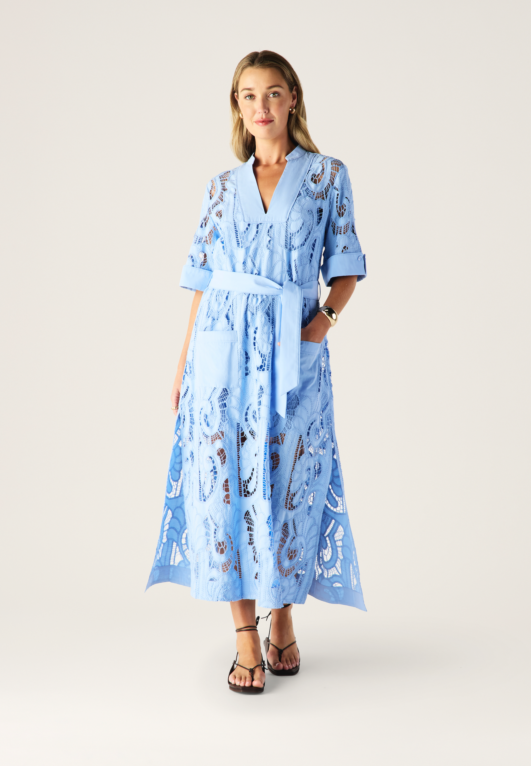 Marbella Shift Dress Cornflower Blue