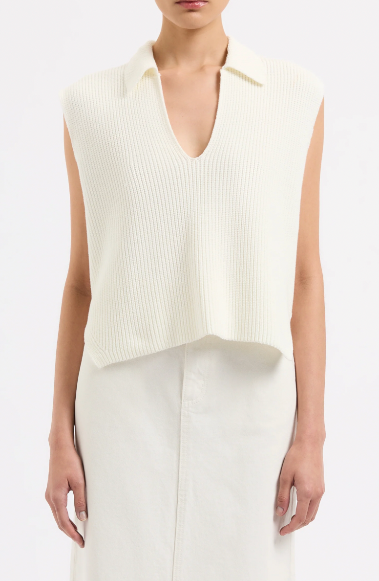 Enes Knit Vest Salt